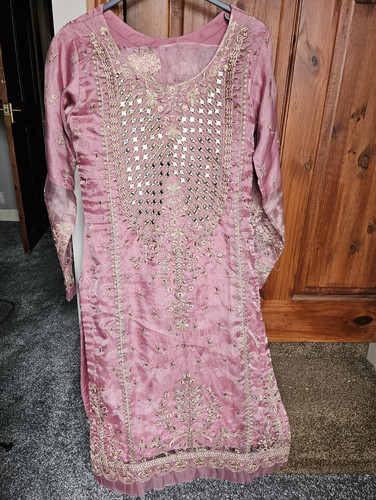 Pink pakistani salwar kameez - pink,