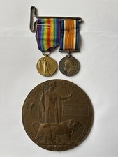 WW1 Pair & Plaque 2nd
