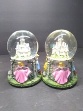 2 Disney Princess Snow Globe