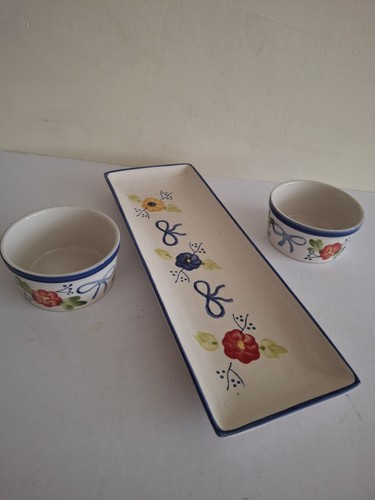 Hand painted floral 30x10cm - hand,