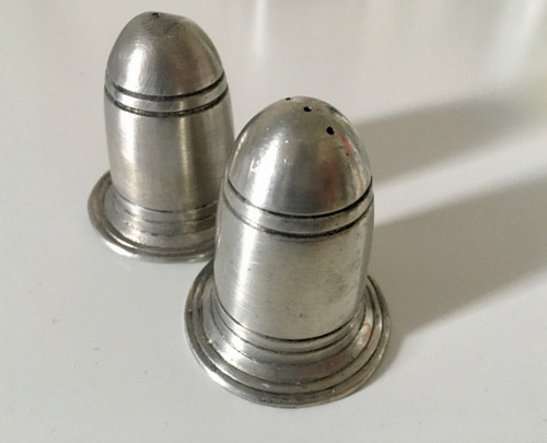 Vintage real pewter salt and - vintage,
