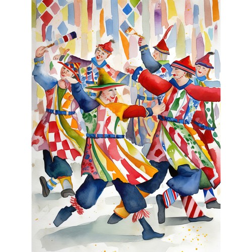 Morris dancers dancing - morris, modern