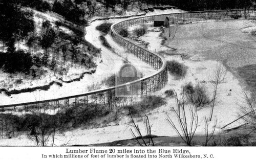 Lumber flume blue - flume, ridge