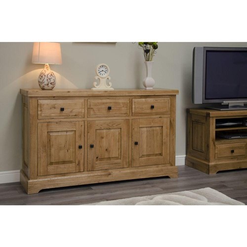 Solid oak large sideboard - oak,
