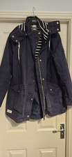 Joules Women's Blue Rain Coat