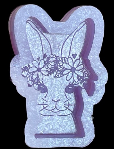 Floral bunny rabbit silicone - bunny,