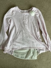 Girls Pink And White Tunic Top
