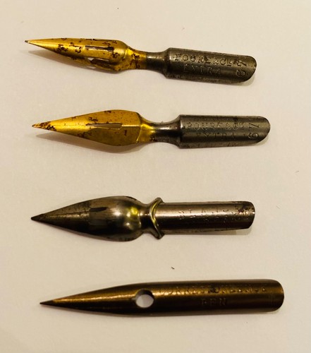 Vintage fountain pen nibs - vintage,
