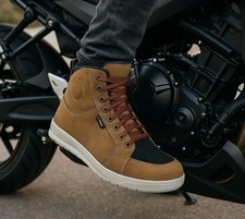 Mens Brown Leather Motorcycle