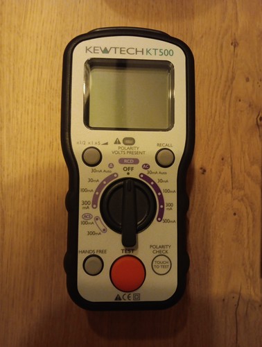 Kewtech kt500 digital rcd - kewtech,