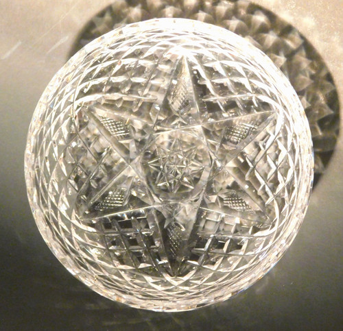 Vtg waterford crystal round - vtg.,