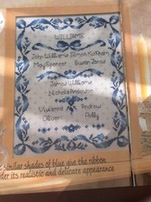 Sheila Hudson’s Personalised  Family Tree Design Cross stitch chart Only /579