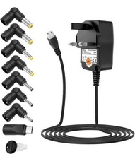 12W Power Supply Adapter Wall Main Charger 3V 4.5V 5V 6V 7.5V 9V 12V 1A