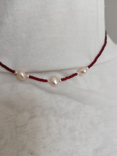 Garnet and pearls - and,