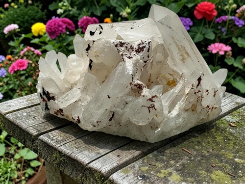 Clear quartz cluster 288g - quartz, |