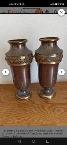 Metal vases tall urn 250mm - urn,