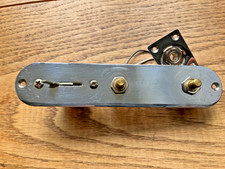 Used Chrome Tele Telecaster Style Loaded Control Plate 33mm Wide 1V1T3W #2