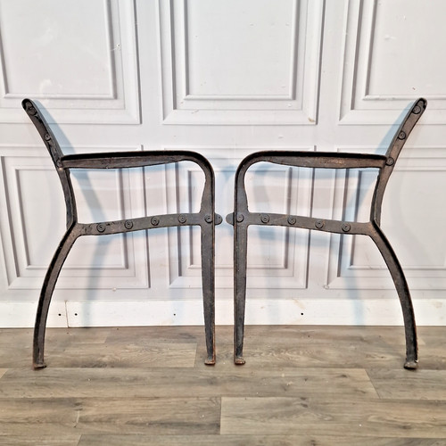 Pair vintage cast iron - pair,