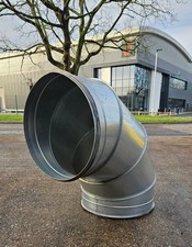 Galvanised 500mm 90 degree