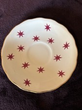 Royal Vale Red Star Bone China Saucer