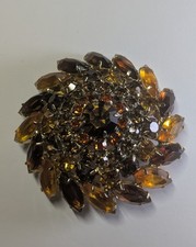 Juliana D&E? Vintage Autumnal Swirl Brooch Jewellery  high end 