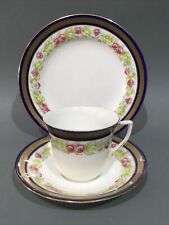 Vintage Adderley Bone China Tea Cup, Saucer & Plate Trio