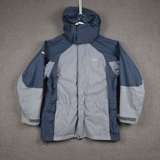 BERGHAUS Jacket Womens UK 14 Blue Goretex XCR Waterproof Rain Coat Parka Hooded