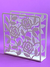 Ikea White Floral Design Cut