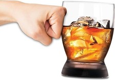 Mighty Mug Whiskey Glass Set 2 Piece Plastic Colour Clear with Sm