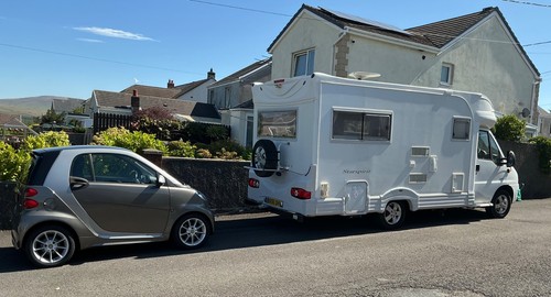 Motorhome and smart - motorhome, towcar