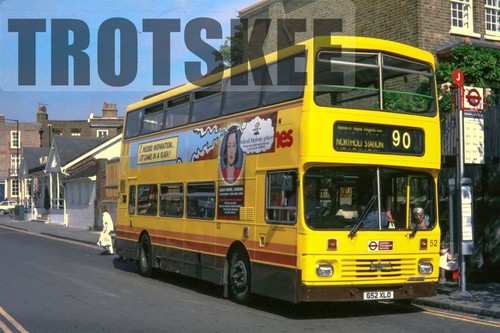 35mm slide london buslines - slide,