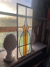Antique Art Deco Stained Glass