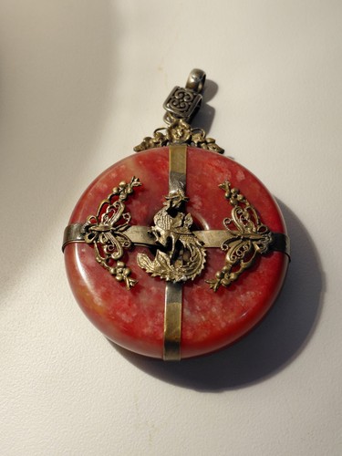 Vintage red jade chinese - red,