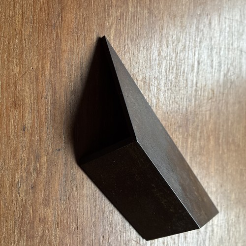 Vintage solid steel mitre - solid,