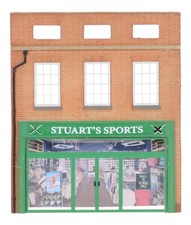 44-272 Bachmann Scenecraft OO Gauge Low Relief 'Stuarts Sports Shop' (Pre-Owned)