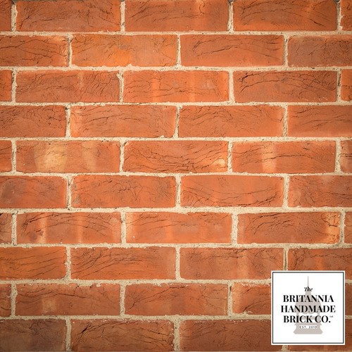 Red brick handmade 4 - red, 3/4"
