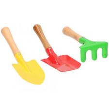 3pcs Children Kids Garden Tools Set Spade Rake Shovel Home Gardening Beach