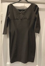 ladies sarah pacini knee length brown dress size 2 italian 