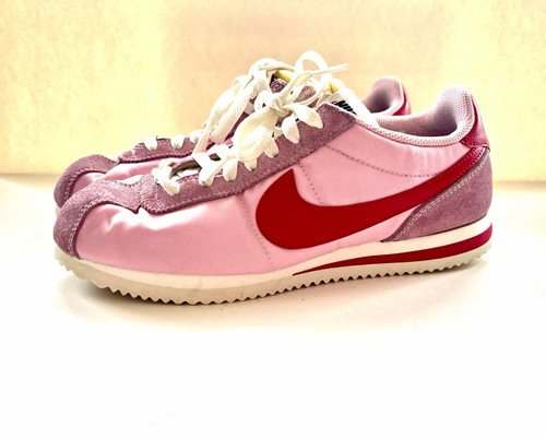 Nike cortez textile pink red - nike,