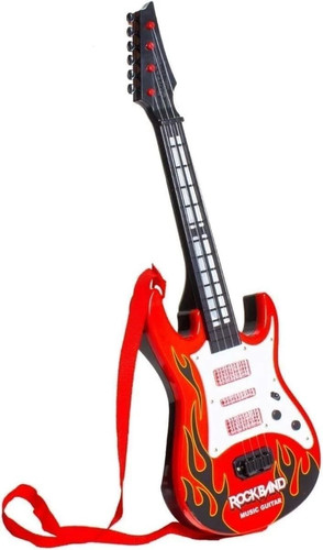 Kids red rock band - rock, guitar