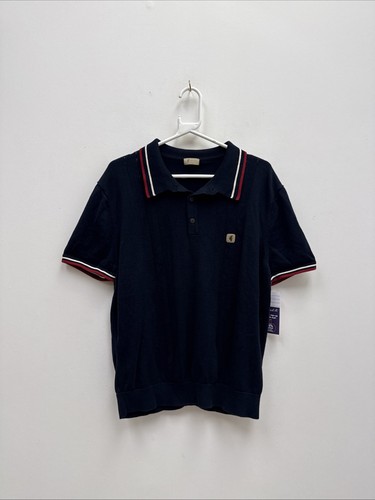 Gabicci navy knitted polo - knitted,