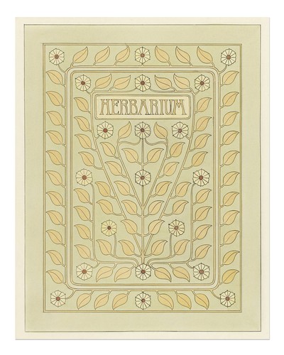 Art nouveau herbarium wall - art,