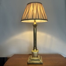 Brass Corinthian Column Table