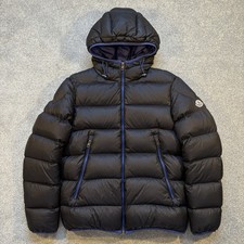 Moncler Chauvon Dark Navy Puffer Jacket Size 4 Large 100% Authentic