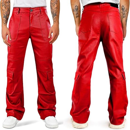Pvc faux leather red - pvc,