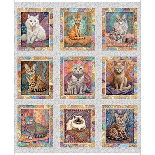 Fabric panel quilt room - fabric,