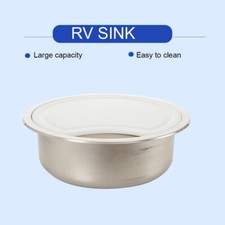 Round Stainless Steel RV Sink