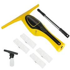 Cordless Window Vacuum Cleaner Kit with Spray Bottole & 61" Extendable Handle