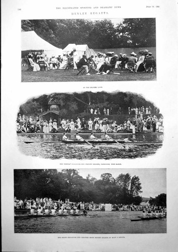 Old henley regatta - henley, cricket