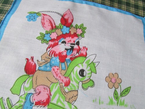 Vintage retro handkerchief - retro,